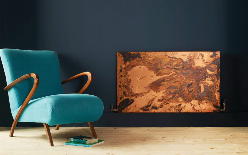 Bisque Radiators_Arteplano radiator in Etched Copper_ Bisque Radiators_Arteplano radiator in Etched Copper_